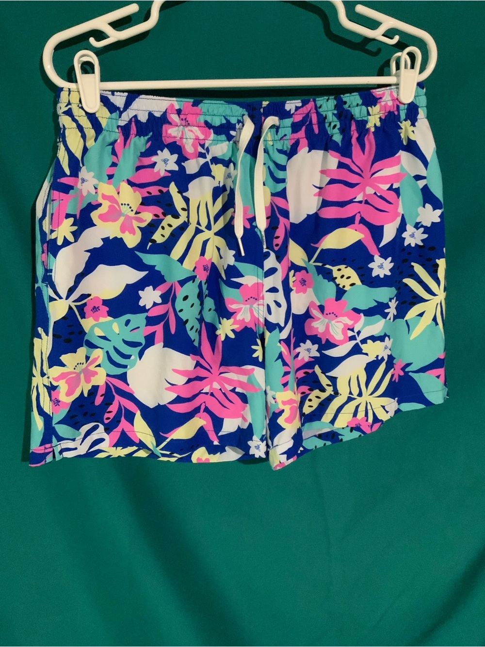 chubbies Tropical Floral Drawstring Shorts - Blue, Pink, Mint, Yellow, White